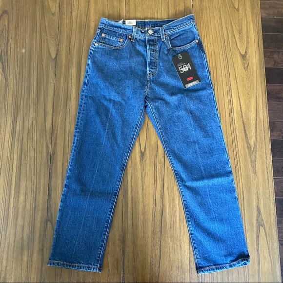 Levi’s 501 high rise cropped straight jeans - Picture 2 of 11